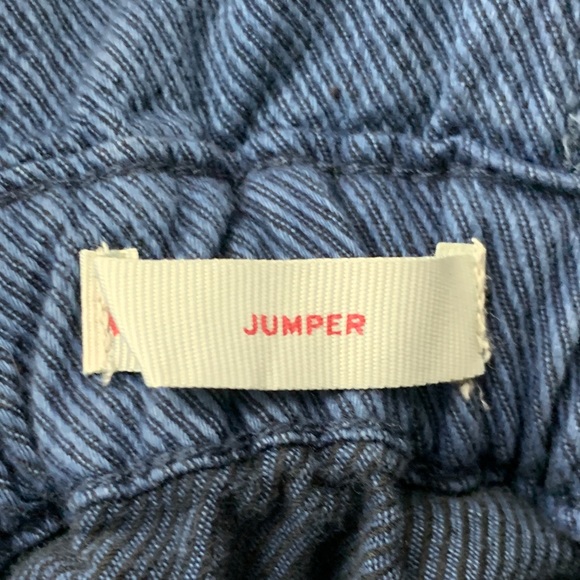 Levis Kids Girls Size XL Dress Overalls Bib Jumper Blue Cotton Denim Jean Adjust - Picture 6 of 7